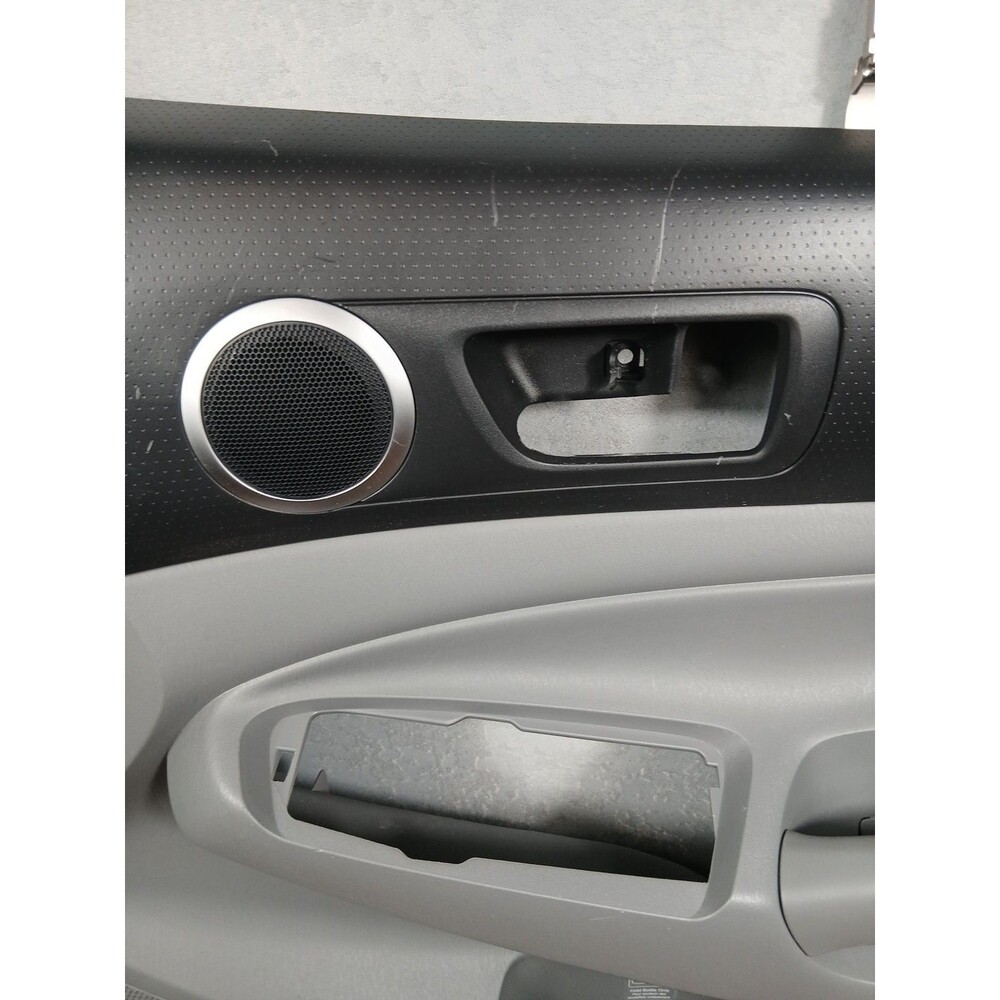 05-15 Tacoma Grey Black Front Passenger RH Interior Door Trim Panel Factory OEM - Picture 5 of 11